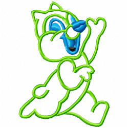 Rabbits Embroidery Design 11